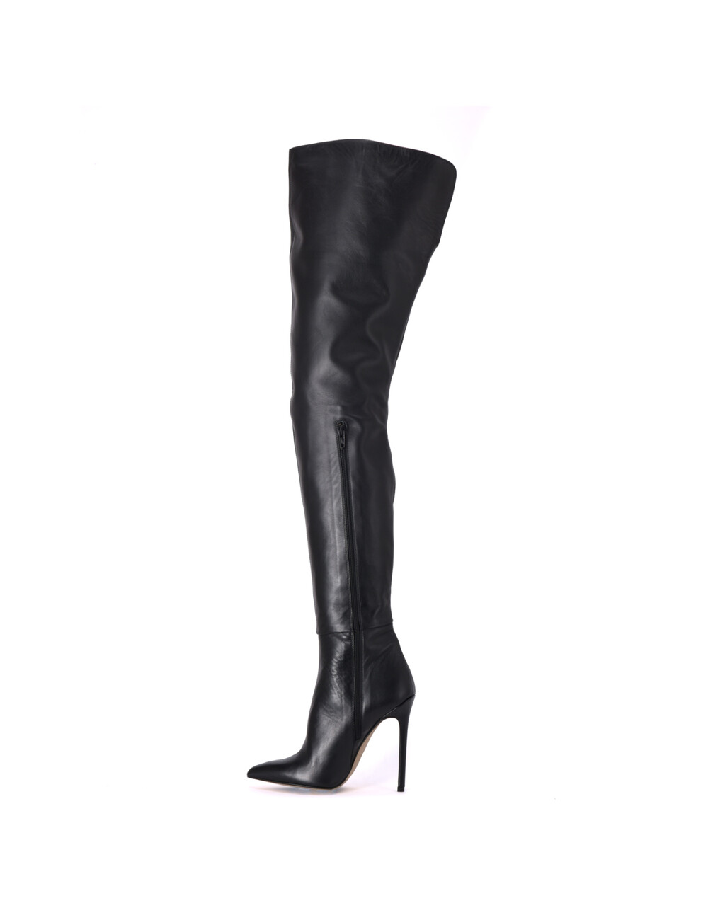 Sanctum Shoes Extra hoge Italiaanse lieslaarzen VESTA met naaldhakken in echt leer