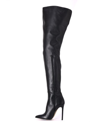 Sanctum Extra hohe italienische Schritt-Stiefel VESTA mit Stilettoabsatz aus echtem Leder