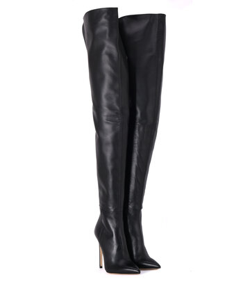 Sanctum Shoes Extra hoge Italiaanse lieslaarzen VESTA met naaldhakken in echt leer