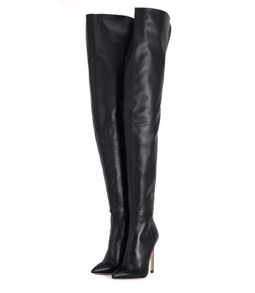 Sanctum Shoes High Italian crotch boots VESTA with stiletto heels in genuine leather