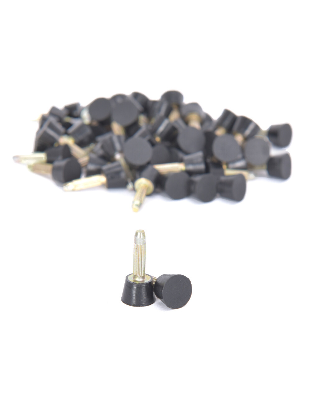 Sanctum Sanctum Shoes RONDE ZWARTE PLASTIC HAKTIPS