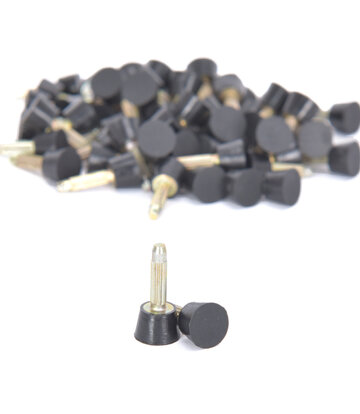 | Sanctum Shoes RONDE ZWARTE PLASTIC HAKTIPS