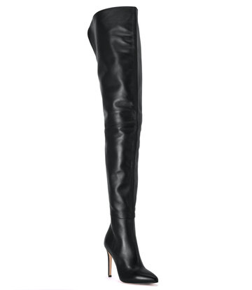 Sanctum Shoes Hohe italienische Schrittstiefel VESTA mit 10cm Stilettoabsatz aus echtem Leder