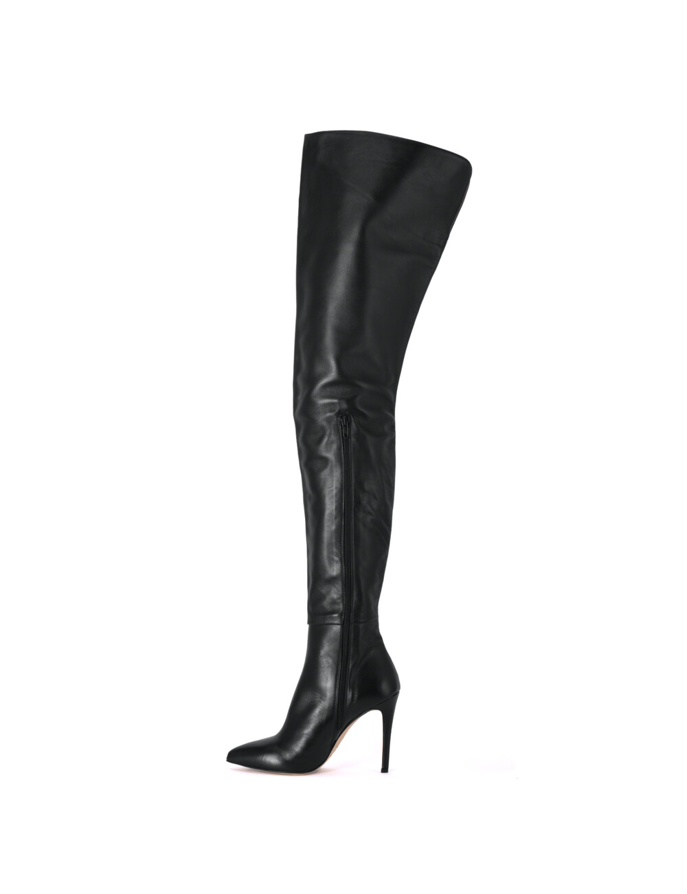 Sanctum Shoes Hohe italienische Schrittstiefel VESTA mit 10cm Stilettoabsatz aus echtem Leder