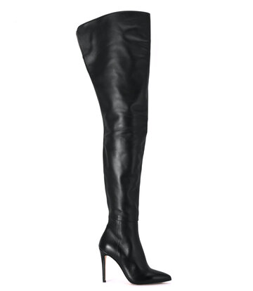Sanctum Shoes Extra hoge Italiaanse lieslaarzen VESTA met 10cm naaldhakken in echt leer