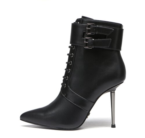 Giaro LESSORA BLACK MATTE ANKLE BOOTS