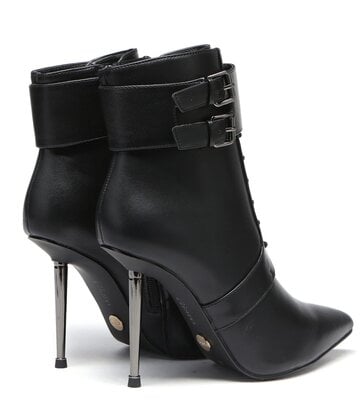 Giaro Giaro LESSORA BLACK MATTE ANKLE BOOTS