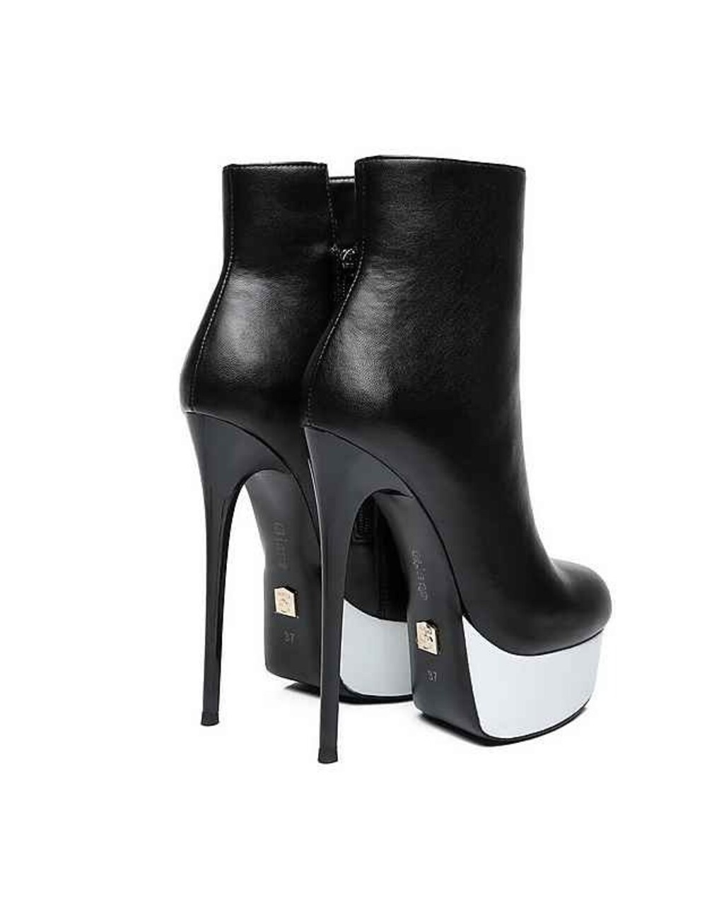 Giaro Giaro GALANA 1005 | SCHWARZ WEISS | PLATTFORM-ANKLE-STIEFEL