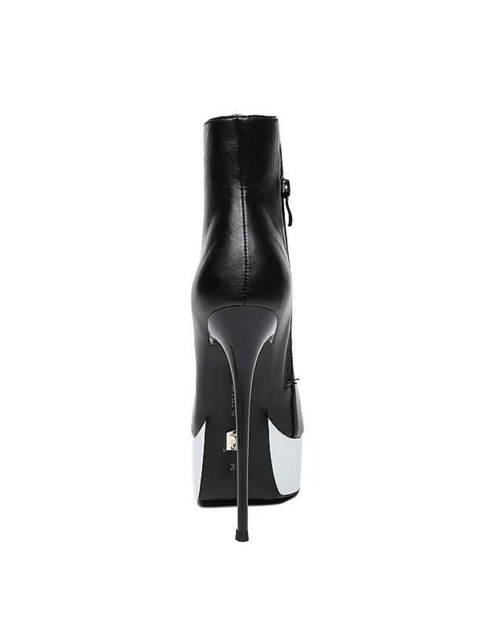 Giaro Giaro GALANA 1005 | BLACK WHITE | PLATFORM ANKLE BOOTS