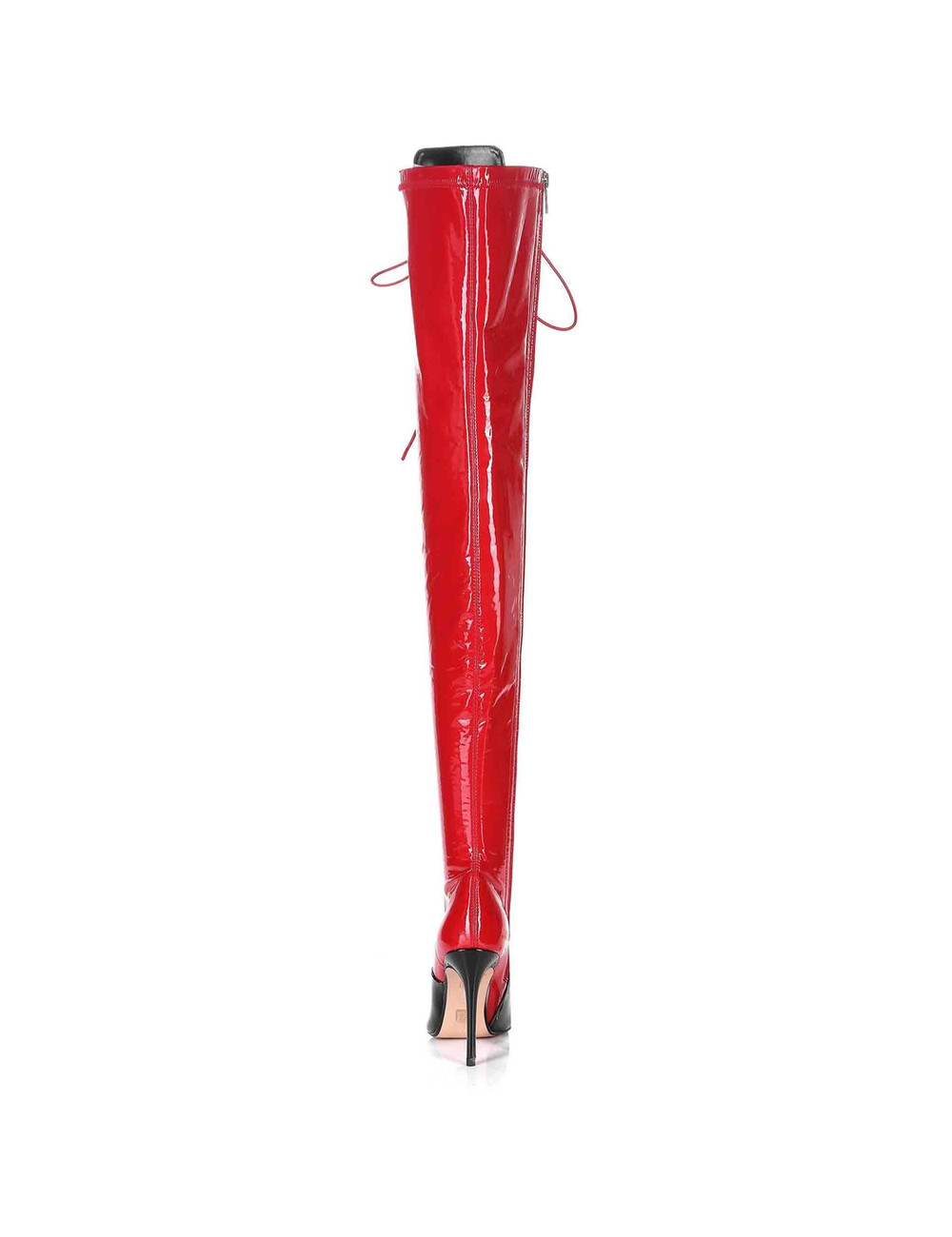 Giaro Giaro VERUSKA 1004 | RED BLACK | LACE-UP THIGH BOOTS