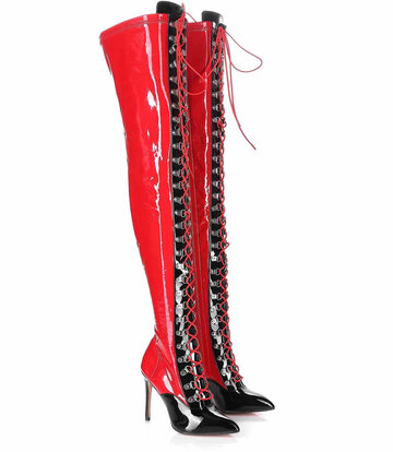 Giaro Giaro VERUSKA 1004 | ROT SCHWARZ | SCHNÜRSTIEFEL