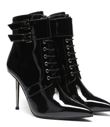 Giaro Giaro LESSORA BLACK SHINY ANKLE BOOTS
