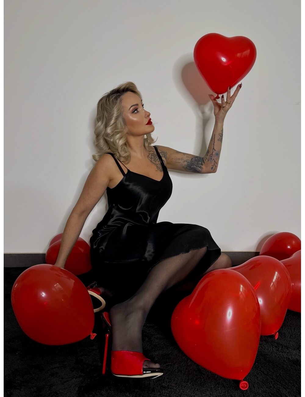 Sanctum Extrem hohe italienische Pantoletten MAIA mit Metallnadelabsatz