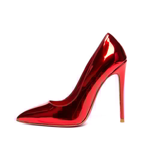 Giaro TAYA RED METALLIC PUMPS