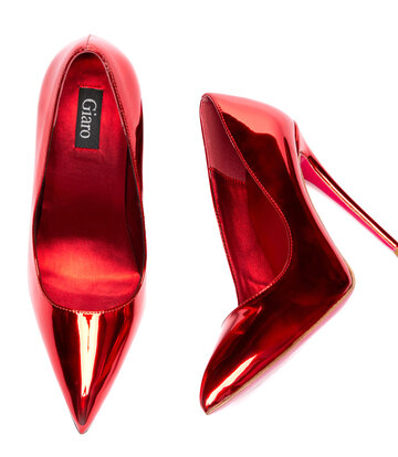 Giaro Giaro TAYA RED METALLIC PUMPS