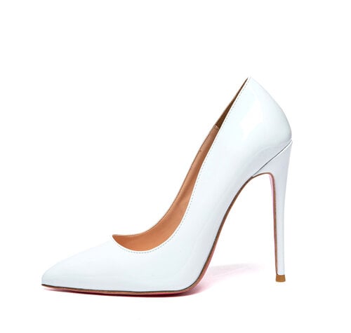 Giaro TAYA WHITE SHINY PUMPS