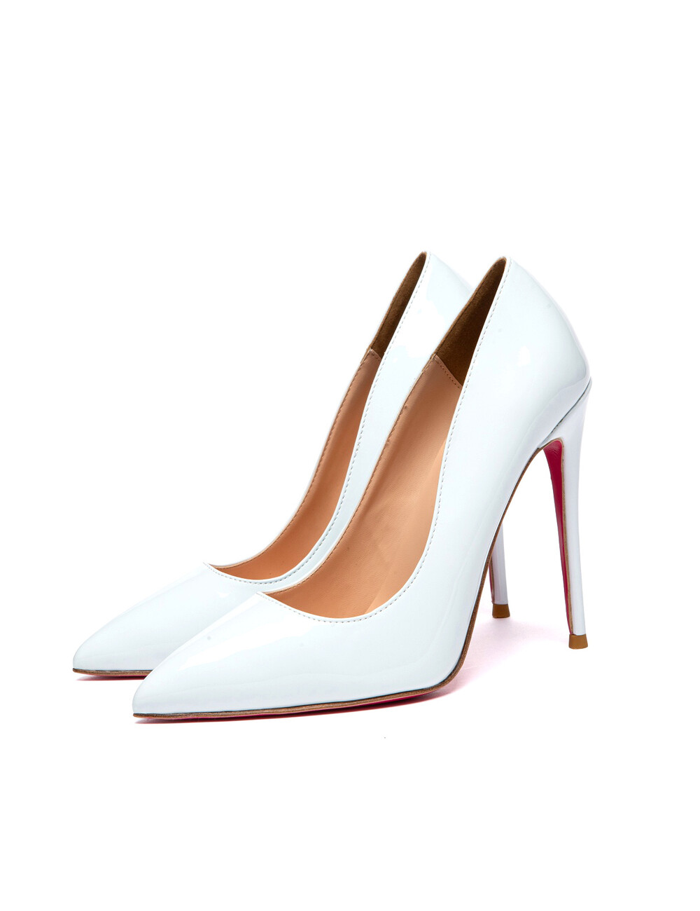 Giaro Giaro TAYA WHITE SHINY PUMPS