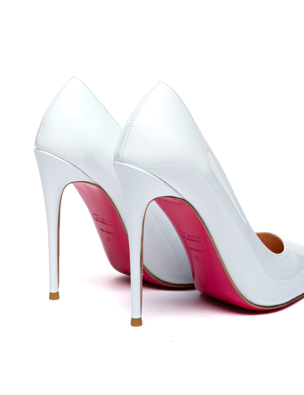 Giaro Giaro TAYA WHITE SHINY PUMPS