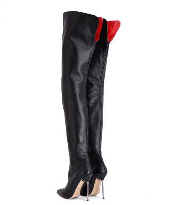 Sanctum Shoes Hoge Italiaanse lieslaarzen JULIETTE met stilettohakken van echt nappaleer