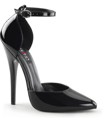 Pleaser Shoes Pleaser Shoes DEVIOUS DOMINA-402 BLACK SHINY