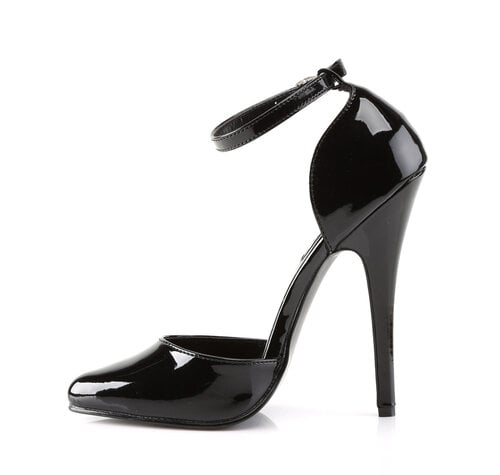 Pleaser Shoes DOMINA-402 BLACK SHINY