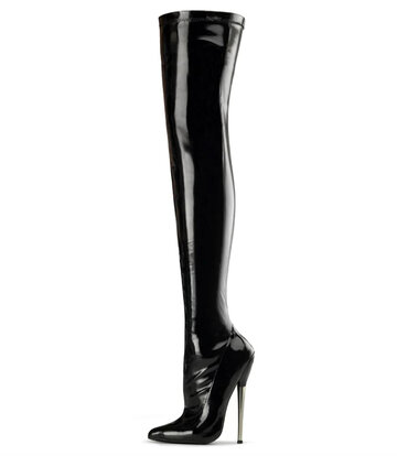 Pleaser Shoes Pleaser Shoes DEVIOUS DAGGER-3000 ZWART GLANZEND