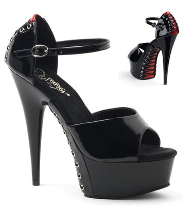 Pleaser Shoes Pleaser Shoes DEVIOUS DELIGHT-660FH BLACK SHINY