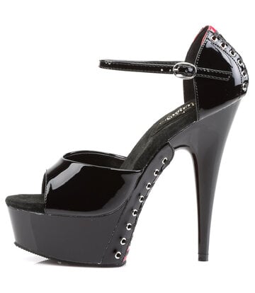 Pleaser Shoes Pleaser Shoes DEVIOUS DELIGHT-660FH BLACK SHINY
