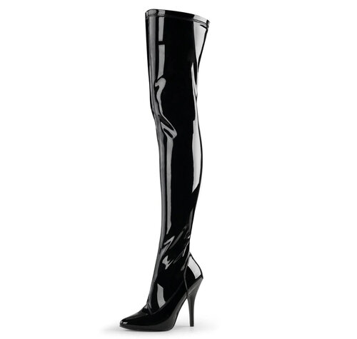 Pleaser Shoes SEDUCE-3000 ZWART GLANZEND
