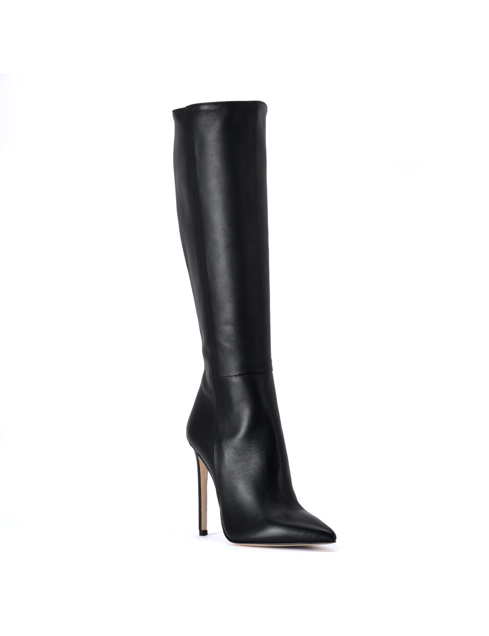 Sanctum Shoes Hoge Italiaanse knielaarzen VESTA met naaldhakken in echt leer