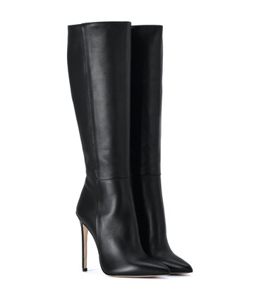 Sanctum Shoes Hoge Italiaanse knielaarzen VESTA met naaldhakken in echt leer