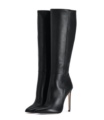Sanctum Shoes Hoge Italiaanse knielaarzen VESTA met naaldhakken in echt leer