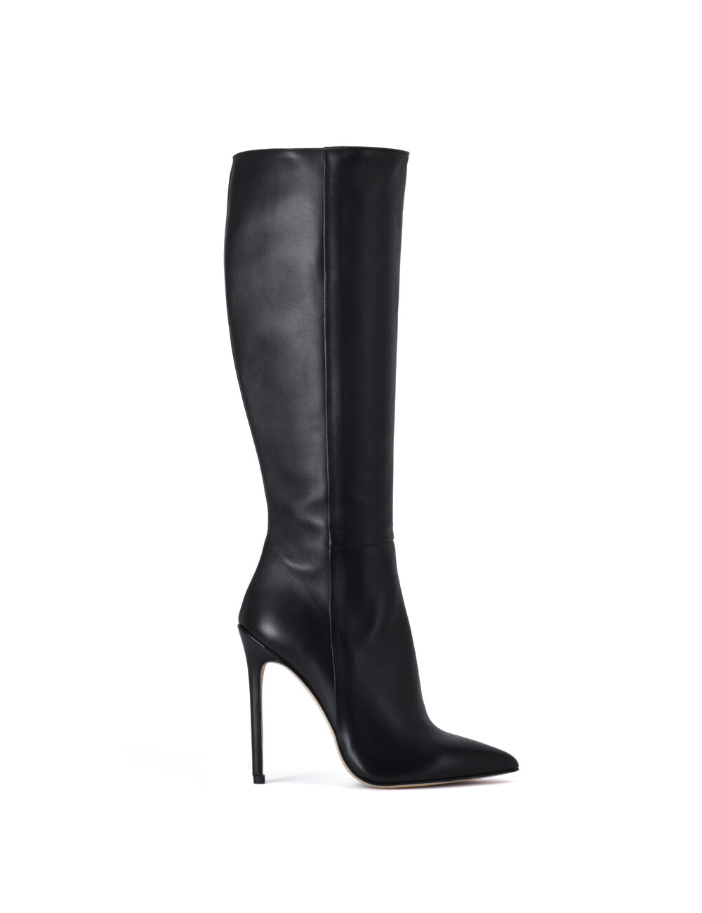 Sanctum Shoes Hoge Italiaanse knielaarzen VESTA met naaldhakken in echt leer