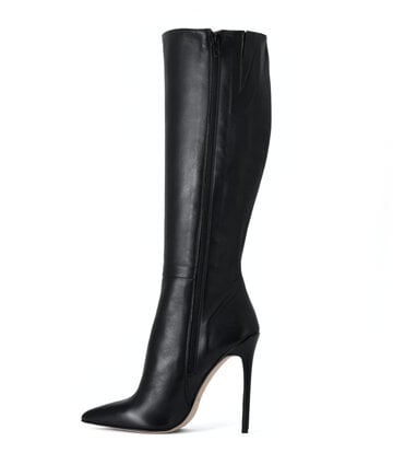 Sanctum Shoes High Italian knee boots VESTA with stiletto heels in real leather