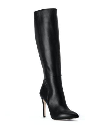 Sanctum Shoes Hohe italienische Kniestiefel VESTA mit 10 cm Pfennigabsatz aus echtem Leder