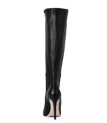 Sanctum Shoes Kniehoge Italiaanse lieslaarzen VESTA met 10cm naaldhakken in echt leer