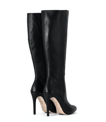 Sanctum Hohe italienische Kniestiefel VESTA mit 10 cm Pfennigabsatz aus echtem Leder