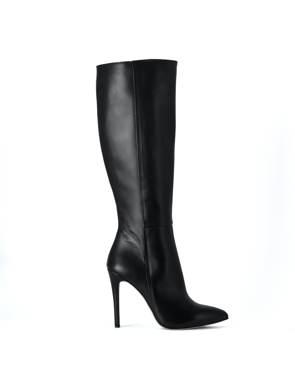 Sanctum Shoes Kniehoge Italiaanse lieslaarzen VESTA met 10cm naaldhakken in echt leer