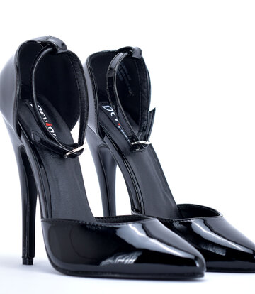 Pleaser Shoes Pleaser Shoes DEVIOUS DOMINA-402 BLACK SHINY