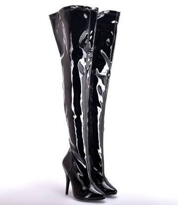 Pleaser Shoes Pleaser Shoes DEVIOUS SEDUCE-3000 BLACK SHINY