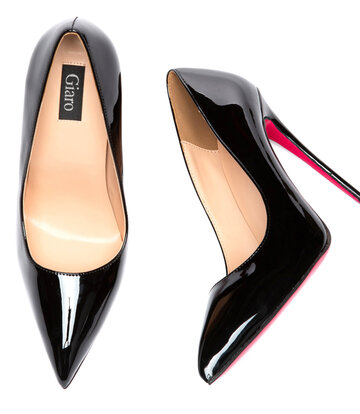 Giaro Giaro TAYA BLACK SHINY PUMPS