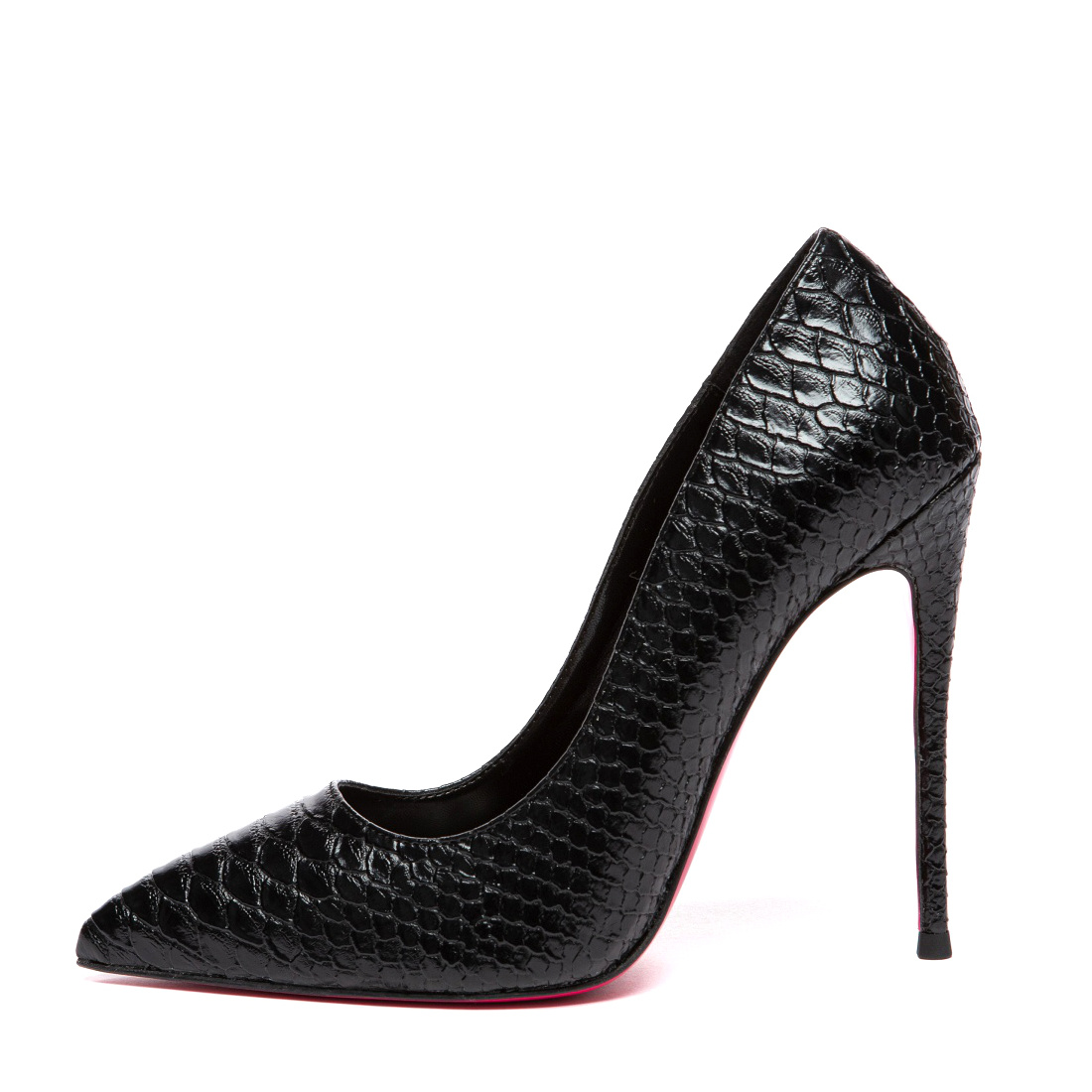 Giaro TAYA BLACK SNAKE PUMPS - Shoebidoo Shoes