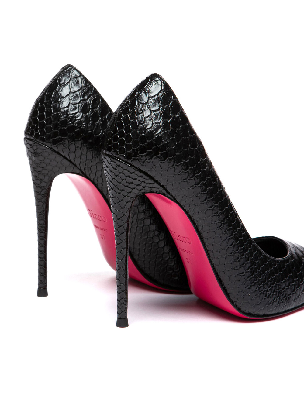 Giaro Giaro TAYA BLACK SNAKE PUMPS