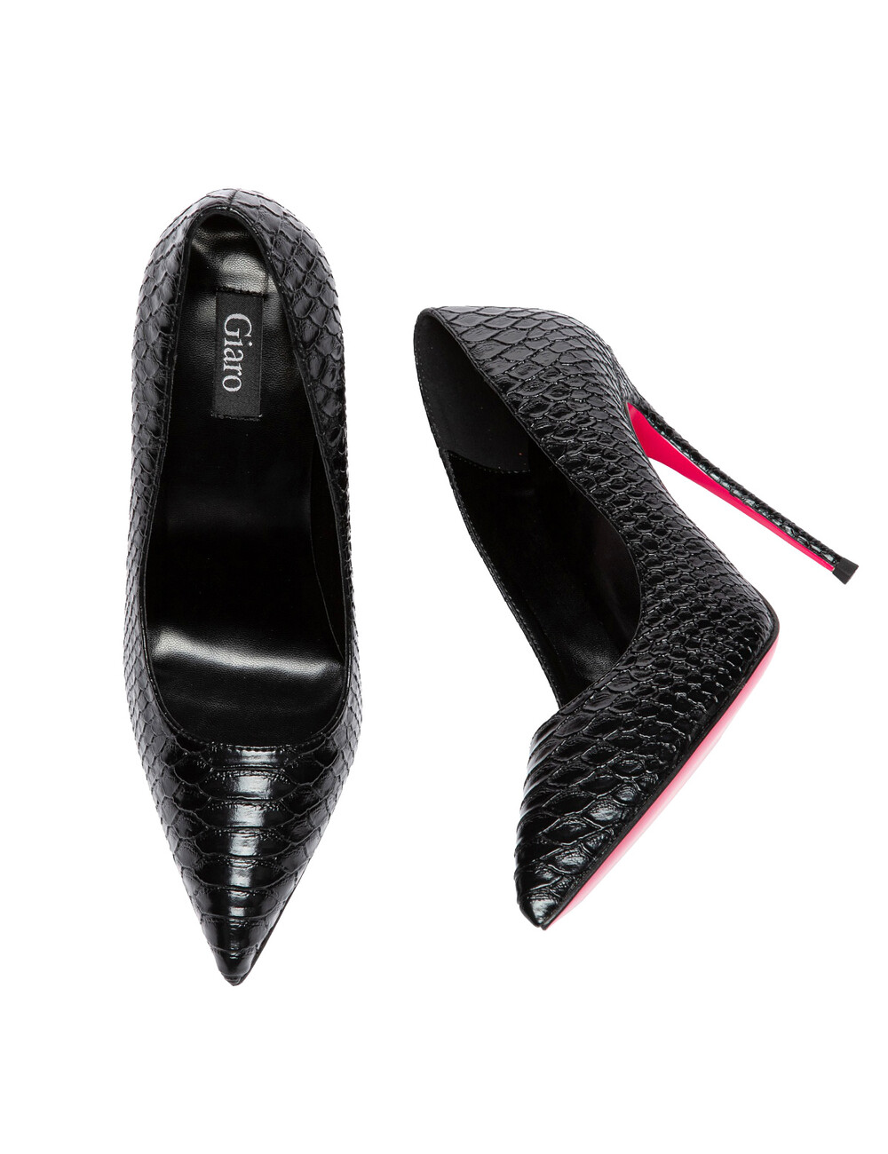 Giaro Giaro TAYA BLACK SNAKE PUMPS