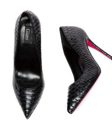 Giaro Giaro TAYA-10 BLACK SNAKE PUMPS