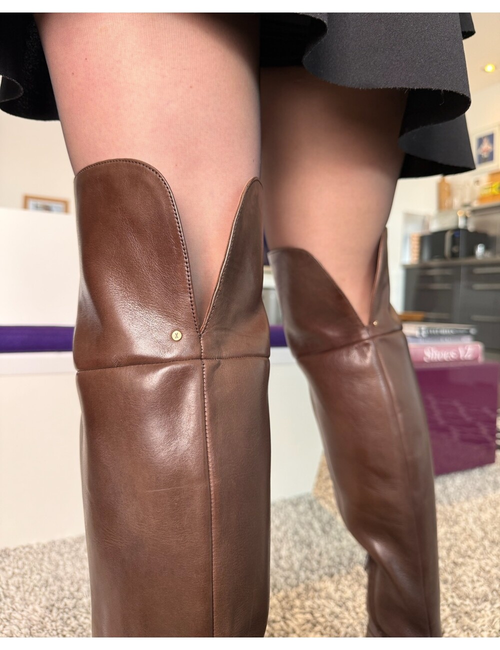 BRONX Shoes Bronx – New Americana Overknee in Braun
