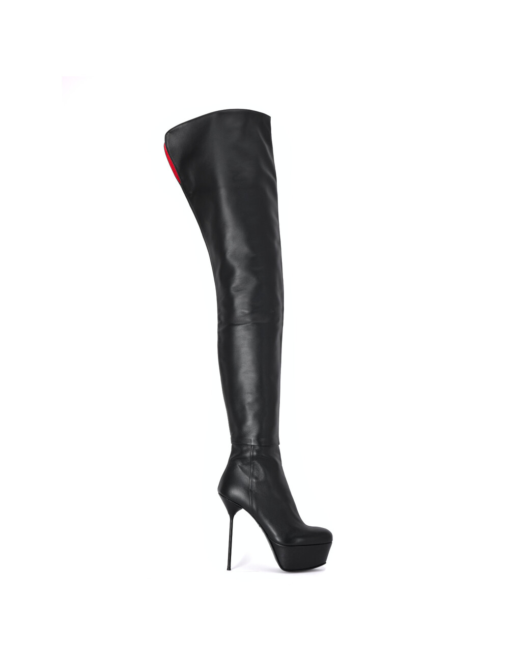 Sanctum Shoes High Italian crotch boots ISABELLA with platform in real leather
