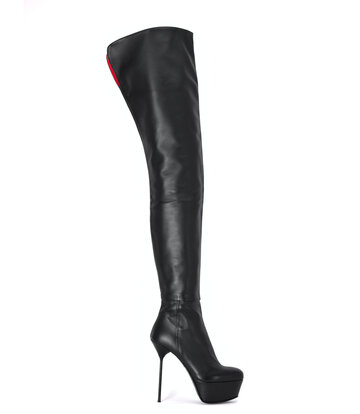 Sanctum Shoes Hoge Italiaanse lieslaarzen ISABELLA met platform in echt leer