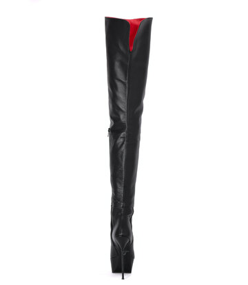 Sanctum Shoes Hohe italienische Schrittstiefel ISABELLA mit Plateauabsatz aus echtem Leder