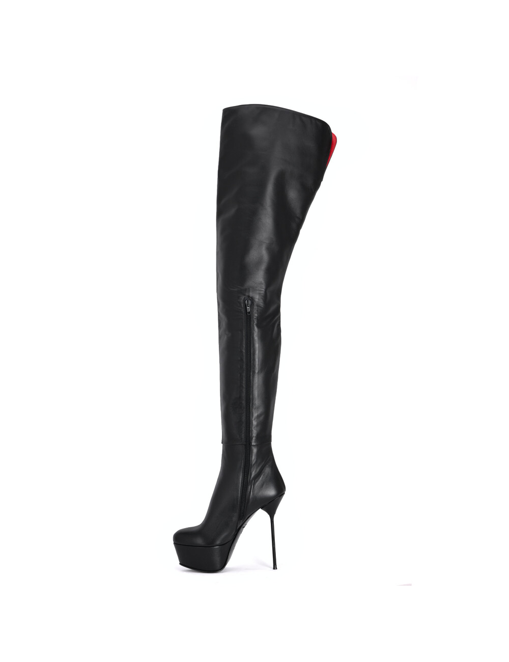 Sanctum Shoes Hoge Italiaanse lieslaarzen ISABELLA met platform in echt leer